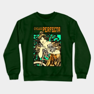 Cycles Perfecta by Alphonse Mucha 1902 Crewneck Sweatshirt